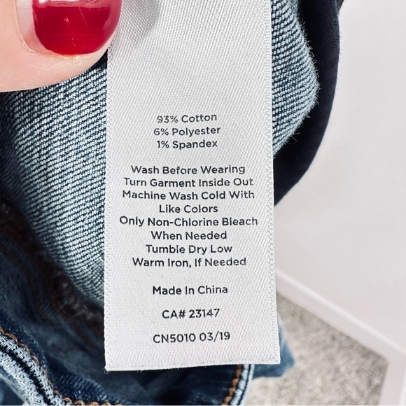 Talbots Women's Jeans Slim Ankle Medium Wash Size 22W Frayed Hem Casual - Picture 6 of 6